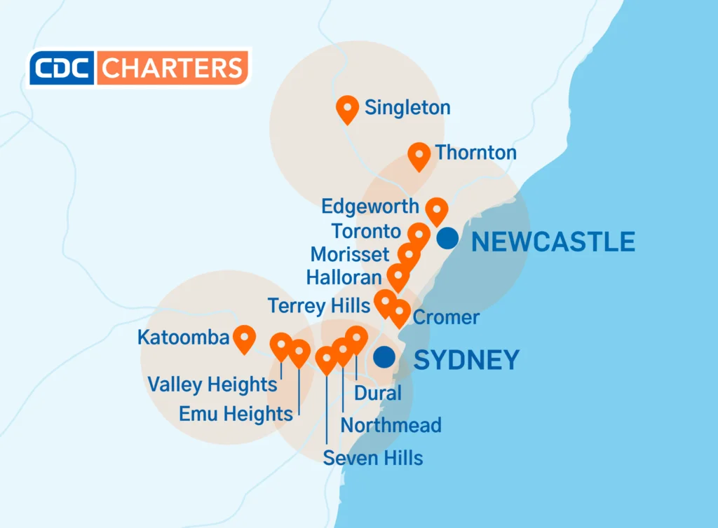 CDC Charter Coverage Map